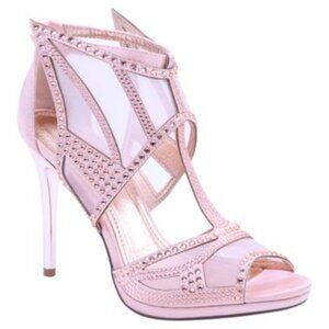 Rose Gold Rhinestone Heels